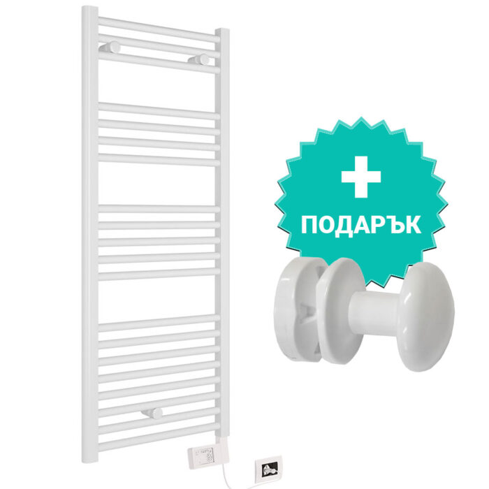 Електрическа лира за баня Crystal E-AGATE Бял 800x500 mm