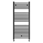 Водна лира за баня DIAMOND STRAIGHT Черен мат 1110×500 mm