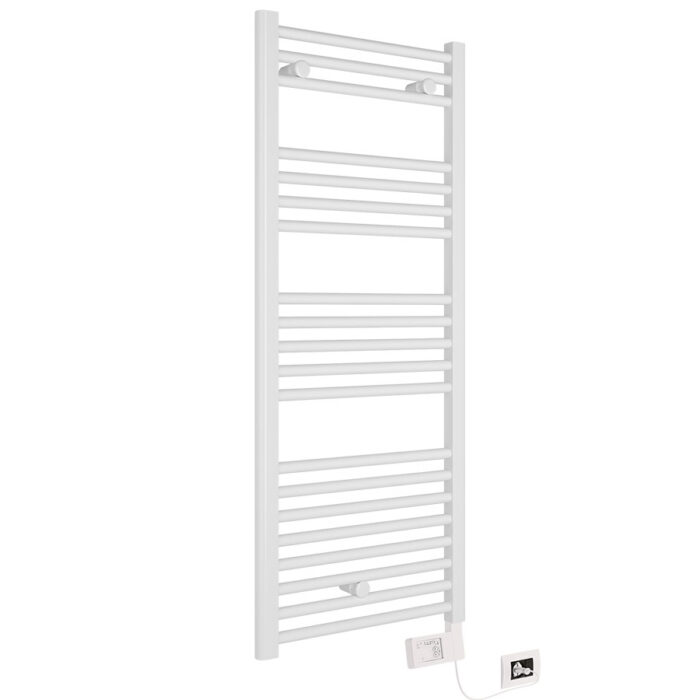 Електрическа лира за баня Crystal E-AGATE Бяла 1200x500 mm