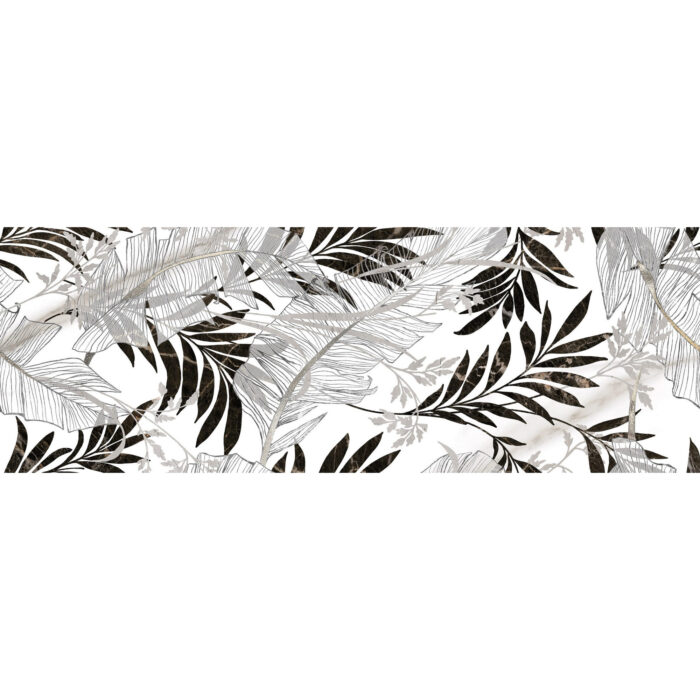 Carrara Leaves BLK Мат 31,6×90 Фаянс Carrara Leaves BLK Мат 31,6×90 Фаянс