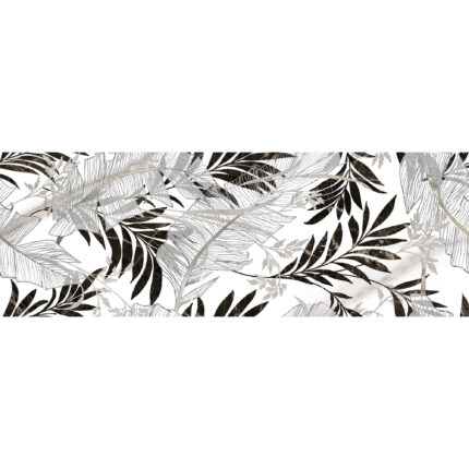 Carrara Leaves BLK 31,6×90 Фаянс