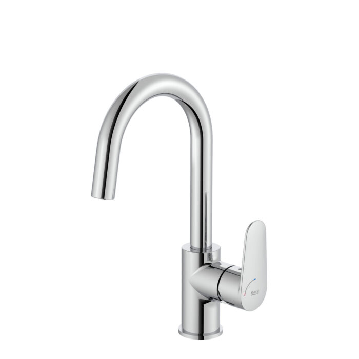 Смесител за умивалник Roca Victoria Plus със странична ръкохватка с click-clack Смесител за умивалник Roca Victoria Plus със странична ръкохватка с click-clack