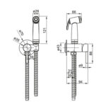 Хигиенен душ Fayans Хром